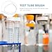 SEWACC Nylon Test Tube Cleaning Brush 50cm Long with 0.3cm Diameter, Extended Nylon Cleaner Brush for Bottles, Jars, and Narrow Lab Tubes, Lab Cleaning Tool for Scientific and Industrial