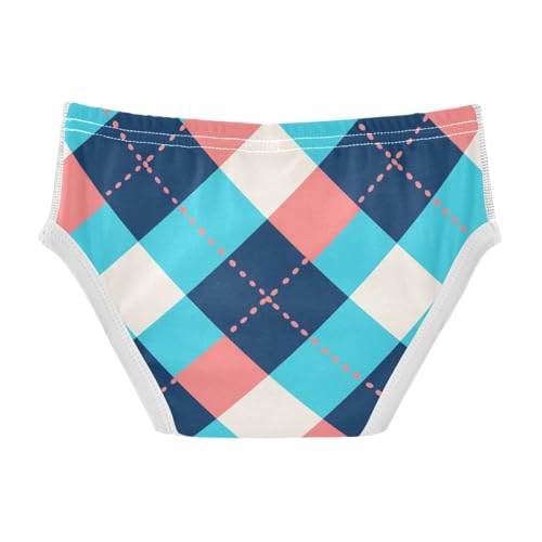 KLL Retro Buffalo Plaid Little Boys Pure Cotton Boxer Briefs Cute Undies2