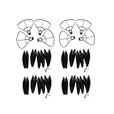 Garantire praticità e durata LZHUKOZ per Z908MAX Mini 3 Rc Drone Guard Blades per Z908 Max Props Parts Elica Facile da installare(2set Guard 32 Prop)