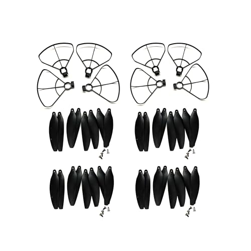 Garantire praticità e durata LZHUKOZ per Z908MAX Mini 3 Rc Drone Guard Blades per Z908 Max Props Parts Elica Facile da installare(2set Guard 32 Prop)