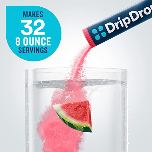 Dripdrop Hydration - Electrolyte Powder Packets - Watermelon - 32 Count #TOP4