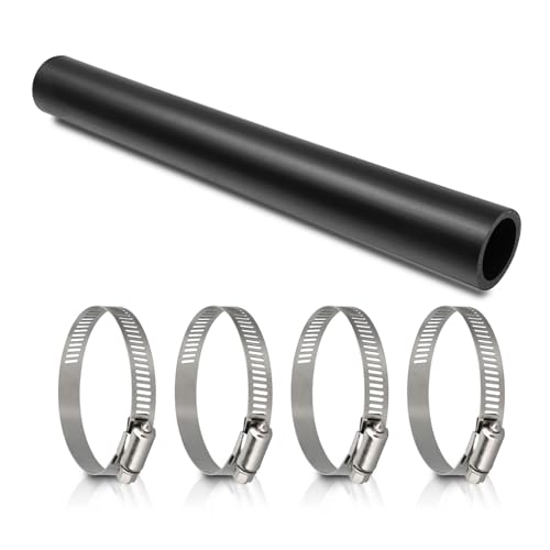 TKKEUEP Gasoline Fuel Filler Neck Hose with 4 Hose Clamps 1 inches Inside Diameter Fuel Hose Reinforced Gas tank filler hose (straight 1 ID 15 7/8 Long)