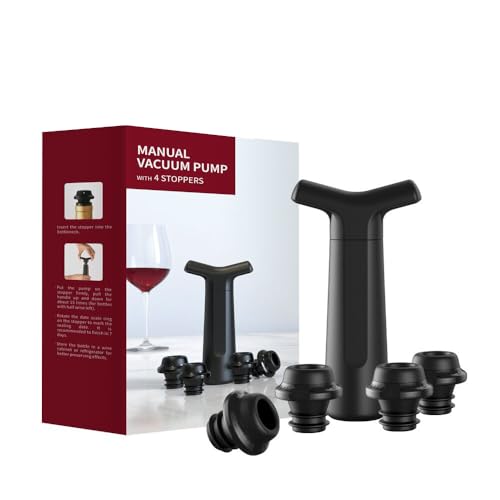 Manual Wine Bottle Vacuum Pump Set