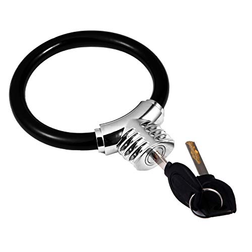 BESPORTBLE trava de armação de bicicleta com chave Zine resistente antiperda de liga de zinco para c