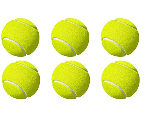 Cricket Tennis Ball Light Weight | Made of Rubber for Cricket/Tennis Training (Green, Pack of 6)-image-11