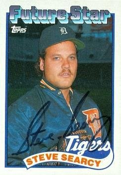 Steve Searcy autographed Baseball Card (Detroit Tigers) 1989 Topps