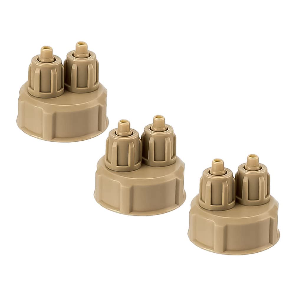 Ipetboom 3pcs Aquarium CO2 Generator Bottle Caps CO2 Diy Reactor Bottle Cap Quick Twist Fish Tank CO2 Bottle Cap Aquarium CO2 System Accessories