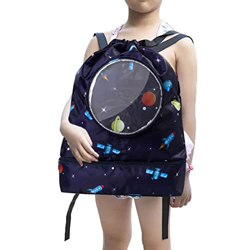 Aibyks Rucksack Mit Kordelzug Für Kinder - Faltbare Rucksackbeutel Mit Kordelzug - Wasserdichter, Leichter Rucksack Für Kleinkinder Cover