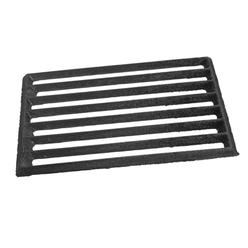 TOYANDONA Rejilla Metálica Resistente para y Estufa de Leña Fundición Gruesa para Combustión y Durabilidad Fuego Abierto