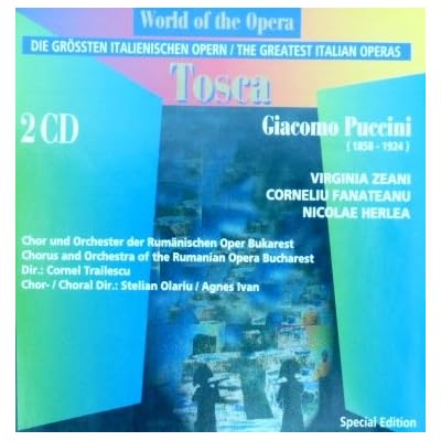 PUCCINI:TOSCA - VIRGINIA ZEANI, CORNELIU FANATEANU, NICOLAE HERLEA - 2CD SET / RARE