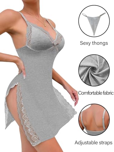Image of Foxiny Sexy Lingerie for Women Nightgowns Babydoll Dress Sets