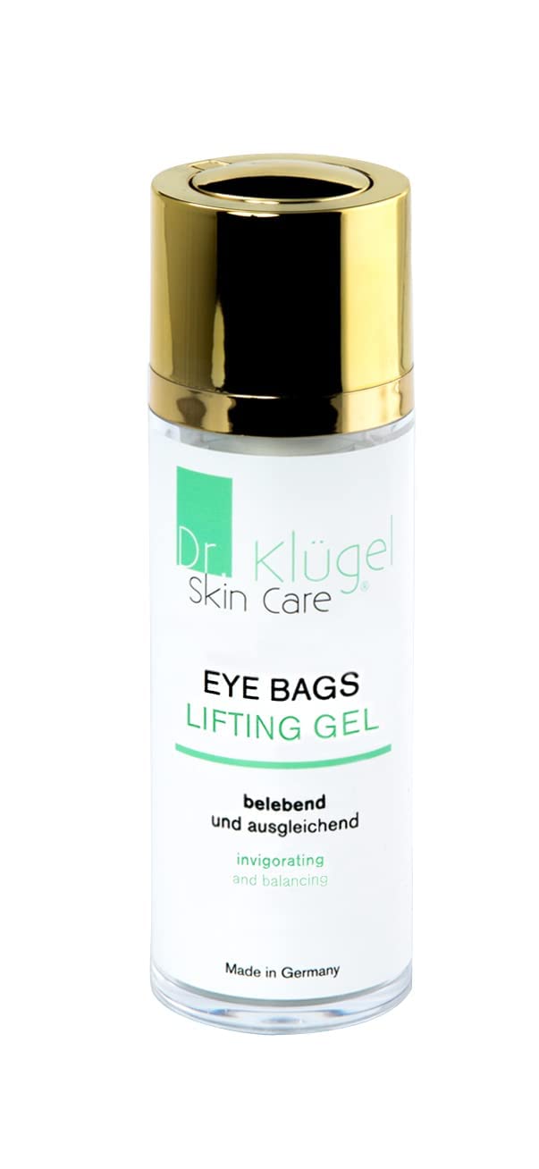 Dr. Klügel Eye Bags Lifting Gel, 30ml enthält Rotalgen, Koffein und Hyaluron, belebend und ausgleichend, reduziert Schwellungen und Dunkelheit, reichhaltiges Augengel zur Hautstraffung & Tränensäcke | Enthält Rotalgen, Koffein und Hyaluron, Belebend und a