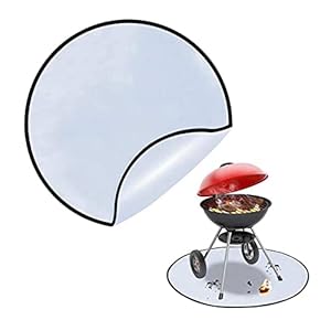 28 Inch Round Fire Pit Mat, Patio Fire Pit Pad, 3 Lagen Hittebestendige Grill Brandwerende Mat, Gemakkelijk Schoon Te…