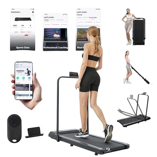 COSMO BUY Under Desk Walking Pad Treadmill With Handle Bar | 2.0 HP | LED Display | Remote Control |...