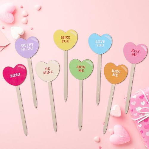 Adornos de San Valentín Whaline de corazones para complementar regalos de aniversario 4