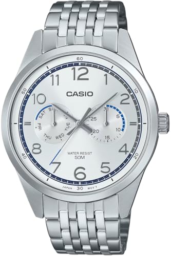 [�J�V�I] CASIO �X�^���_�[�h �N�I�[�c �����Y �r���v MTP-E340D-7AV �}���`�J�����_�[ 7�A�x���g �V���o�[ �C�O���f�� [���s�A���i]