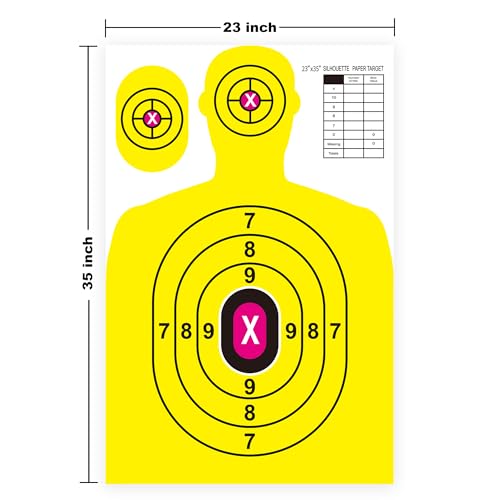 paper shooting targets for range bulk 23343534 silhouette with red bullseyeheavy duty shooting targets paperindoor and outdoor usesuitable for handgunsbb gunsairsoftrifles