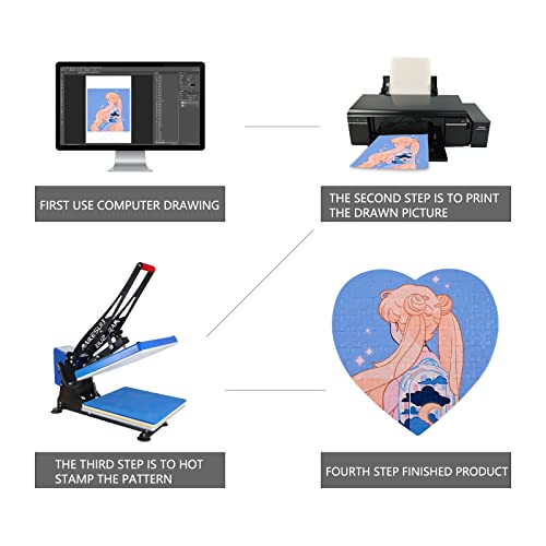 Maikesub Sublimation Paper Heat Transfer Paper  8.3X11.7 Inch 100 Sheets For Any Inkjet Printer Which Match Sublimation Ink For Diy Unique Gifts For Mug T-Shirt Light Fabric Compatible #TOP7