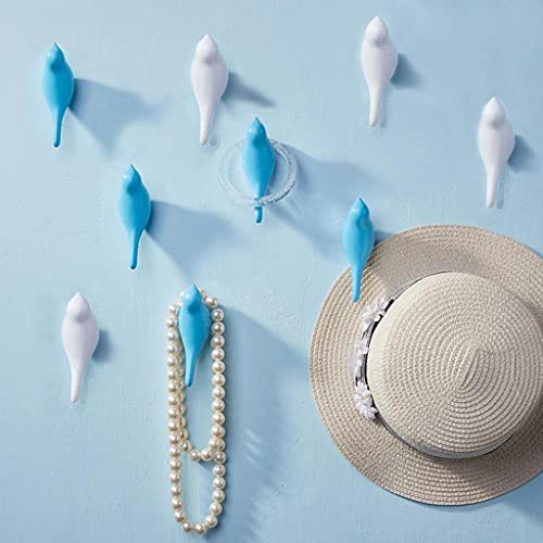 Image of Home Decorative Resin 3D Bird Coat Hooks Bag Hanger Wall Mount White | Household Supplies & Cleaning | Home Organization | Hooks & Hangers