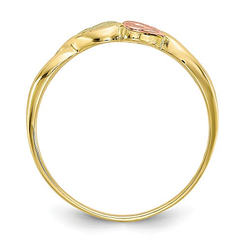 Sonia Jewels Solid 10k Tri-Color Black Hills Gold Ring2