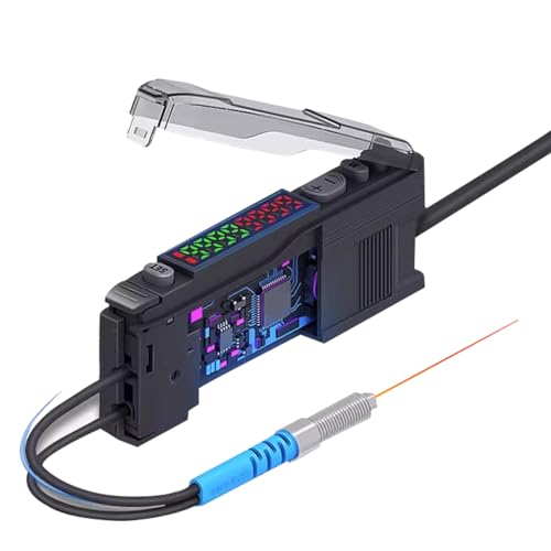 BOJKEON Optical Fiber Amplifier,FS-N13 Fiber Optic Sensor,Long-Distance Optical Communications Diffuse Induction Photoelectric Switch