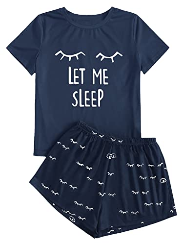 Image of Kingdenergy Girls Summer Cute Print Shorts Set T-Shirt and Short Pant 2 Piece Outfits Clothing Sets