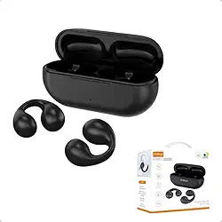Fone de Ouvido Esportivo Earcuffs Ear-clip Cancelamento Ruido Bluetooth 5.3 TWS, Resistente à Água, Som Estéreo.