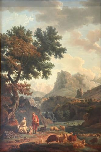 Affiche Claude Vernet La Bergère des Alpes pour décoration murale salon