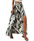 MATÉRIEL : Fabriqué en matériau léger, doux et respirant, la jupe longue fluide est pleine de style bohème romantique.