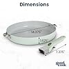 GoodCook Ceramic Frying Pan Skillet with Removable Handle, Induction Compatible, Nonstick and Oven Safe, 12-Inch, Sage Green #4