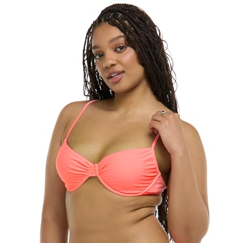 Body Glove Women's Smoothies Alice Solid Underwire Bikini Top with Sash-tie Back3