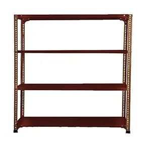 Spacious Slotted Angle Rack CRC Sheet 4 Shelves Multipurpose Powder Coating Storage Rack Dimension 18