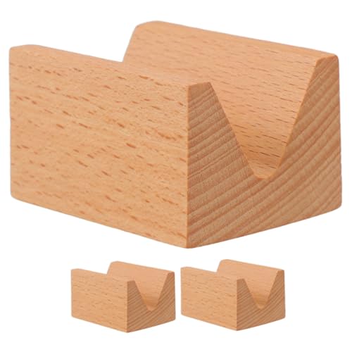 STOBAZA 3pcs Wooden Sushi Taco Holder Stand Reusable Serving Tray for Restaurant Japanese Style Sushi Plate Taco Tray Food Holder