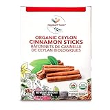 Premium Organic Ceylon Cinnamon Sticks - 1 LB (454g), True Ceylon, USDA Certified, Non-GMO, Gluten-Free, Pure Sri Lankan Cinnamon for Cooking & Baking
