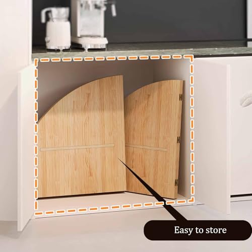 Plateau de table rond pliable 160cm solution pour manque de place - 7