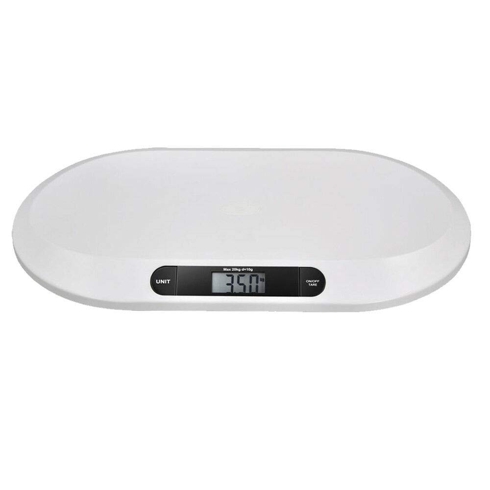 Pèse-bébé électronique numérique 20 kg/44 LBS 55 cm x 32 cm x 3 cm