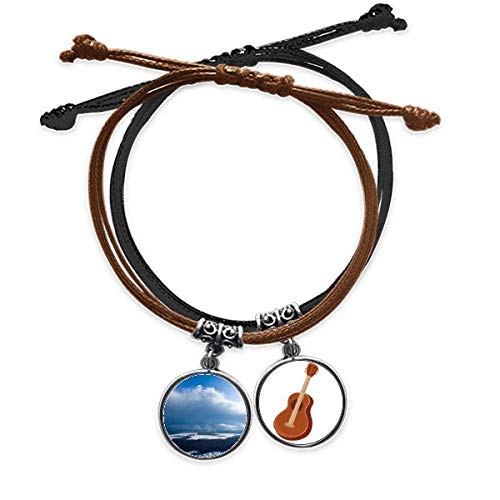 Pulsera de cuero DIYthinker de guitarra un regalo musical inolvidable