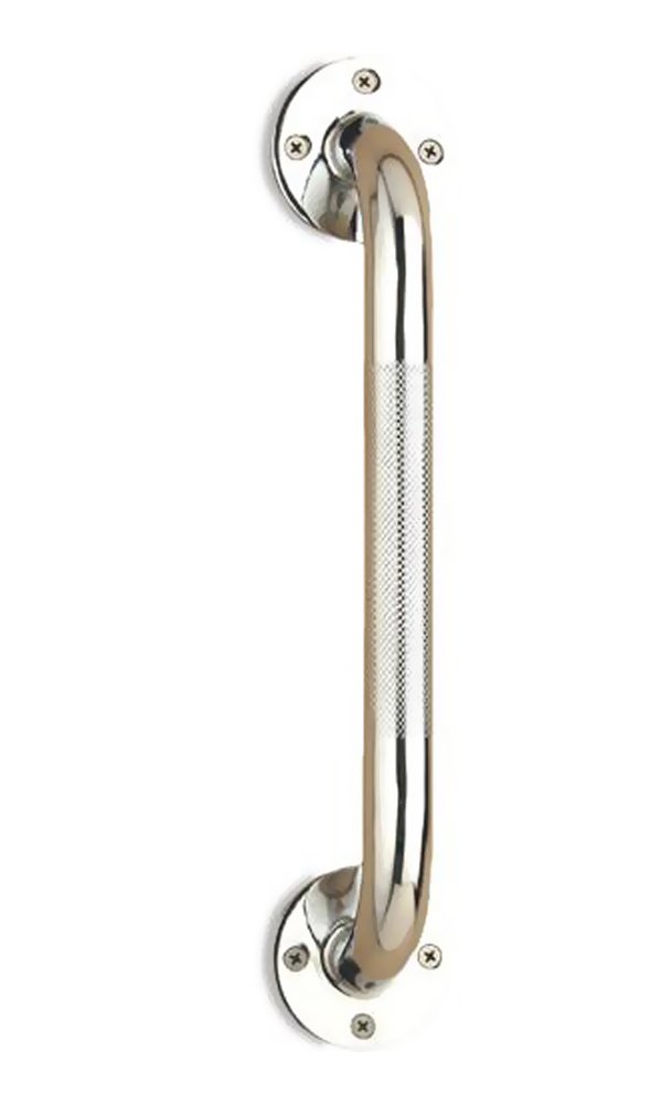 Wall Grab Bar Size: 12", Finish: Chrome