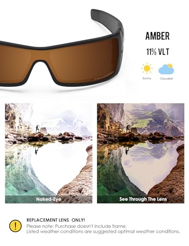 Image of BLAZERBUCK Anti-salt Polarized Replacement Lenses for Oakley Batwolf OO9101 Sunglass