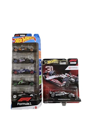 Hot Wheels Premium Formula 1 Die-Cast Cars 2024 5-Pack miniatura 6