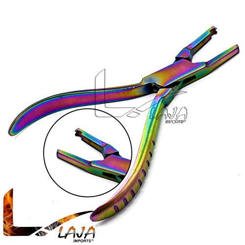LAJA Imports New Rainbow Color Nose Pad Arm Adjusting Pliers Optical Eye Glasses
