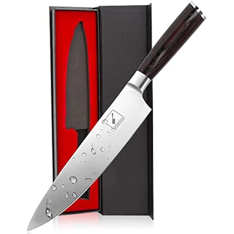 imarku Chef Knife - 8 Inch Home Essentials Sharp Kitchen knife HC Steel Japanese Knife Paring knife, Gifts for Women/Men, Birthday Gifts for Mom/Dad, Kitchen Gadgets with Premium Gift Box Cover