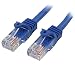 Produktbild StarTech.com Cat5e Netzwerkkabel (10m, Cat 5e Patchkabel, RJ45 UTP, PoE, mit Rastnasenschutz, snagless, St/St) blau