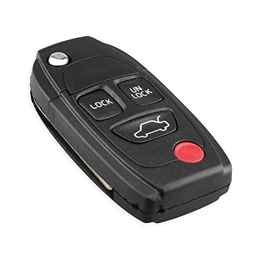 Nyckelskal för Volvo S40 S60 V70, fjärrnyckelfodral vikbart vikbart utbytessvart (2/3/4/5 knappar, oklippt blad)