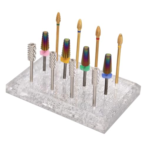 Soporte Rectangular Transparente para Brocas de Uñas miniatura 1
