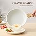 SENSARTE Nonstick Ceramic Frying Pan with Lid 8/9.5/10/11/12.5 Inch Omelet Pan Skillet, Free of Intentionally Added PFAS/PTFE Non-toxic Chef's Pan Induction Compatible Pan, Heat Resistant Handle