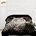 Hiyoko 5.3 lbs White Tiger Blanket Queen Size Heavy Thick Warm for Family and Friends - Korean Mink Blanket (75