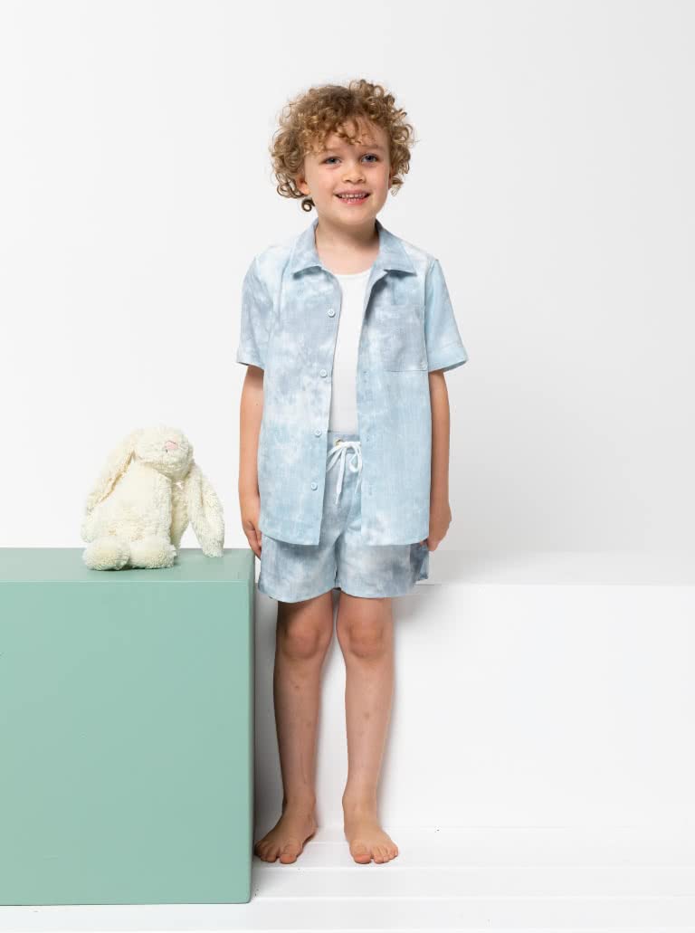 Style Arc Sewing Pattern - Rhys Kids Overshirt, Sizes 02-08 - Image 2