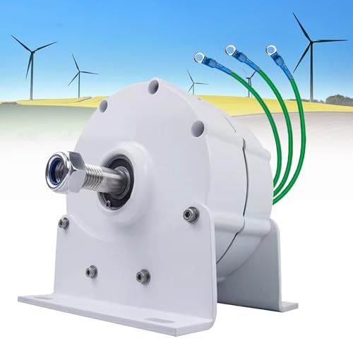 Kit generador de turbina eólica con Controlador de Carga, Equipo productor de Electricidad Vertical, generador de imán Permanente de 12000 W, alternador trifásico, Motor eléctrico de aleació