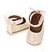 LAFEGEN Baby Girl Shoes Non Slip Soft Sole PU Leather Infant Toddler Mary Jane Flats First Walker Crib Dress Oxford Shoes (12-18 Months, 30 Apricot)